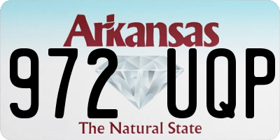 AR license plate 972UQP