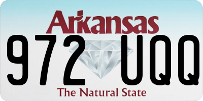 AR license plate 972UQQ