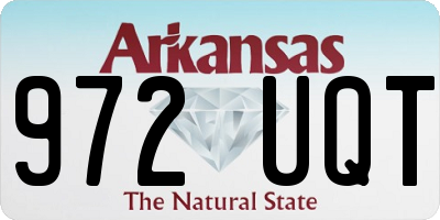 AR license plate 972UQT