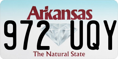 AR license plate 972UQY