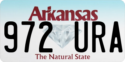 AR license plate 972URA