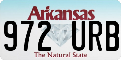 AR license plate 972URB