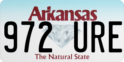 AR license plate 972URE