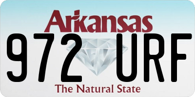 AR license plate 972URF