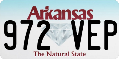 AR license plate 972VEP