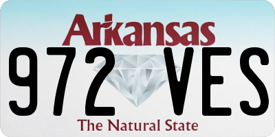 AR license plate 972VES