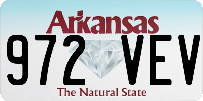 AR license plate 972VEV