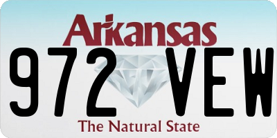 AR license plate 972VEW