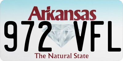 AR license plate 972VFL