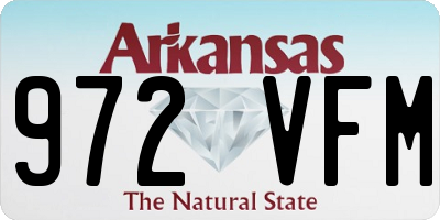 AR license plate 972VFM