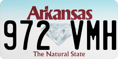 AR license plate 972VMH