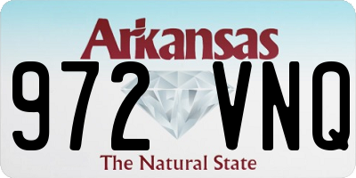 AR license plate 972VNQ