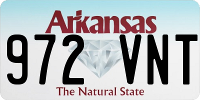 AR license plate 972VNT