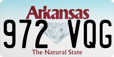 AR license plate 972VQG
