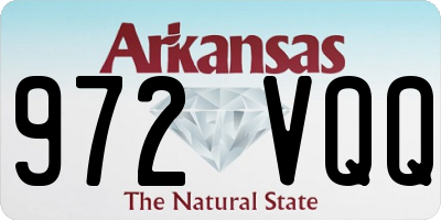 AR license plate 972VQQ