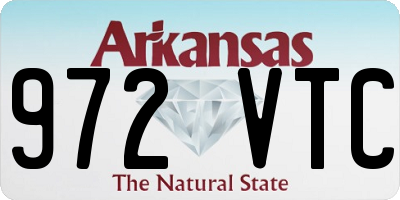 AR license plate 972VTC