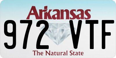 AR license plate 972VTF