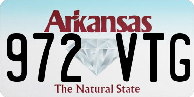 AR license plate 972VTG