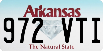 AR license plate 972VTI