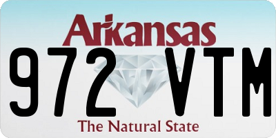 AR license plate 972VTM