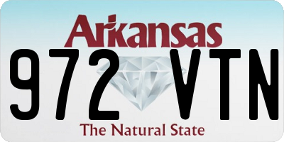 AR license plate 972VTN