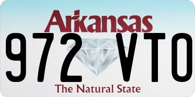 AR license plate 972VTO