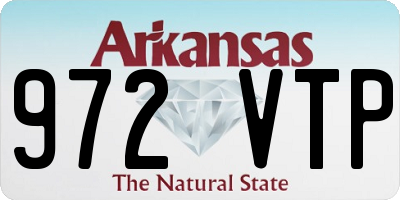 AR license plate 972VTP