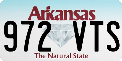 AR license plate 972VTS