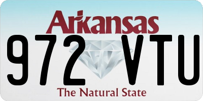 AR license plate 972VTU