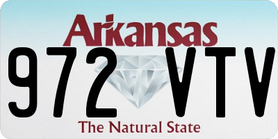AR license plate 972VTV
