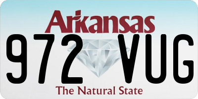 AR license plate 972VUG