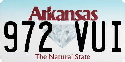 AR license plate 972VUI
