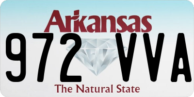 AR license plate 972VVA