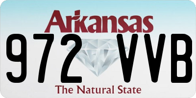 AR license plate 972VVB