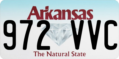 AR license plate 972VVC