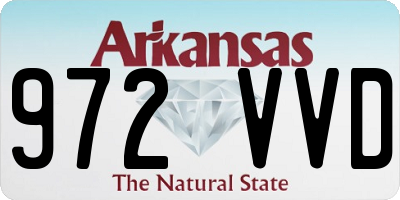 AR license plate 972VVD