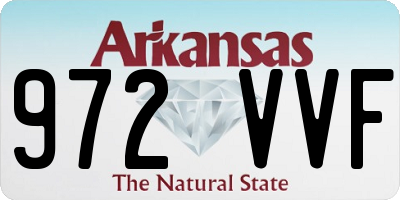 AR license plate 972VVF