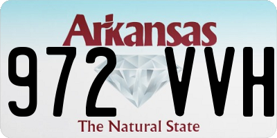 AR license plate 972VVH