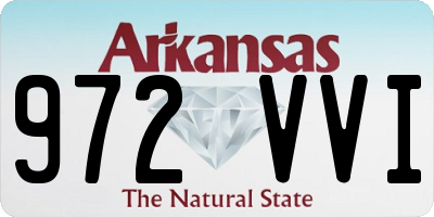 AR license plate 972VVI