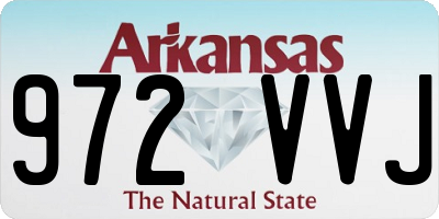 AR license plate 972VVJ