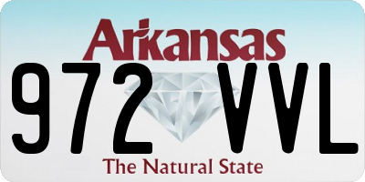 AR license plate 972VVL
