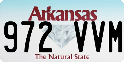 AR license plate 972VVM