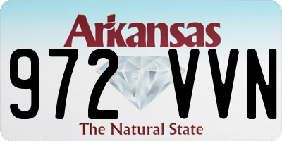 AR license plate 972VVN