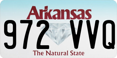 AR license plate 972VVQ