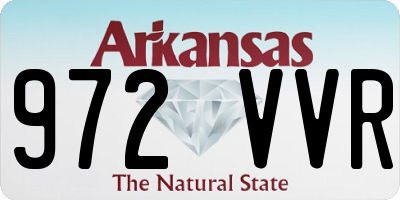 AR license plate 972VVR