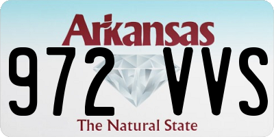 AR license plate 972VVS