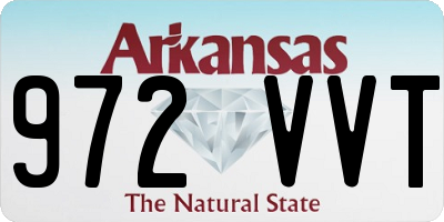 AR license plate 972VVT