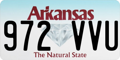 AR license plate 972VVU