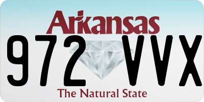 AR license plate 972VVX