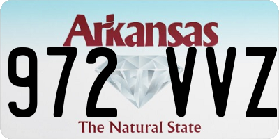 AR license plate 972VVZ